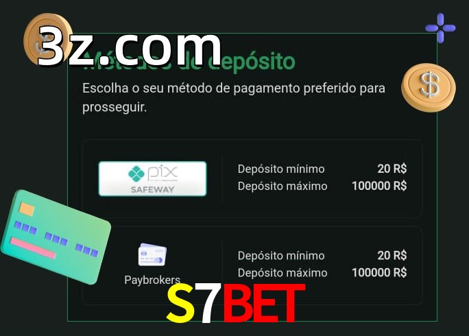 O cassino S7BETbet oferece uma grande variedade de métodos de pagamento